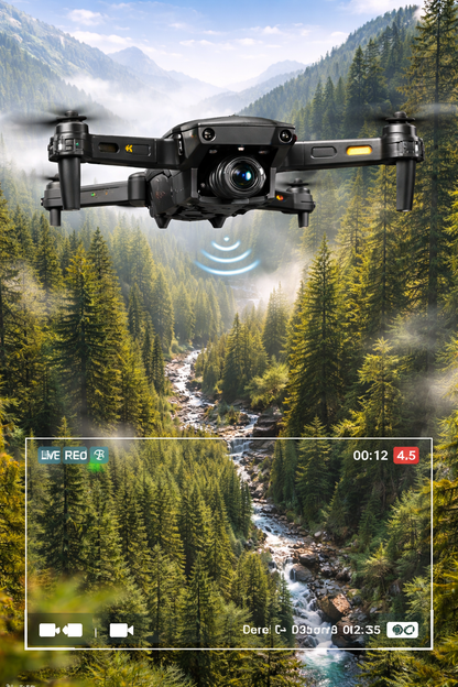 🚁 Drone 4K HD Double Caméra – RC E88